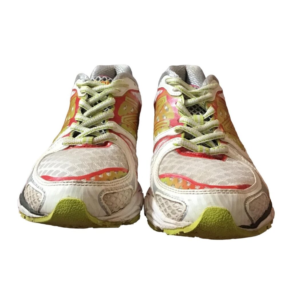 New Balance Sneakers 1080 V3 W1080PL3 Womens 7 B White Pink Lime Running Shoes - Picture 2 of 12